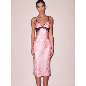 Fleur du Mal Butterfly Jacquard Slip Dress – Size Small (New with Tags)